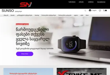 Screenshot of sunso.ge