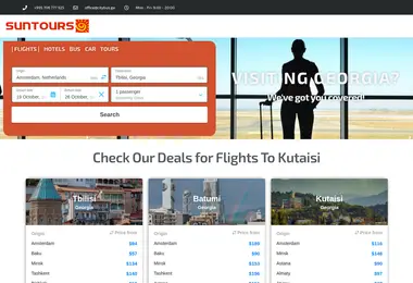 Screenshot of suntours.ge