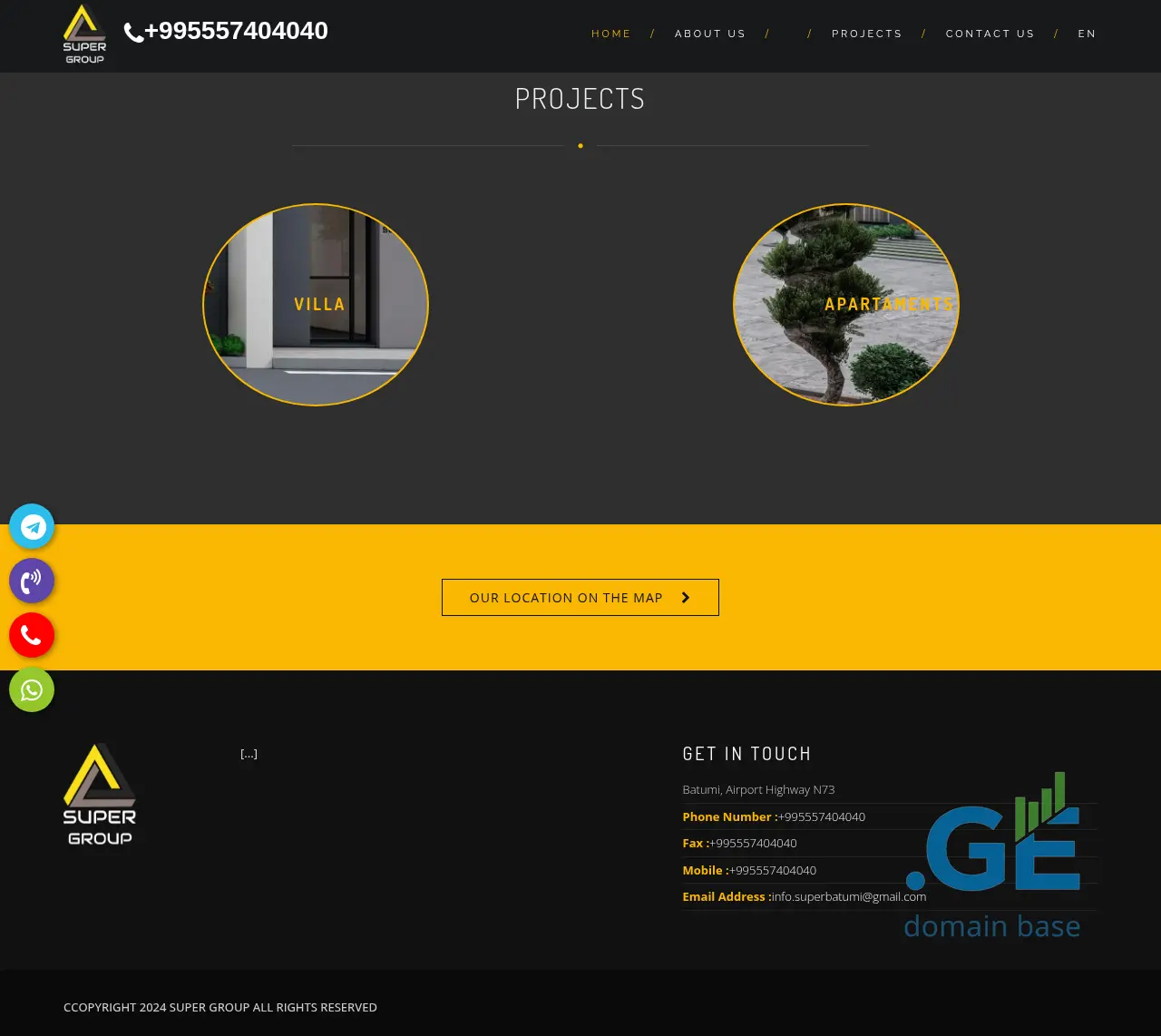 Screenshot of the site supergroup.ge