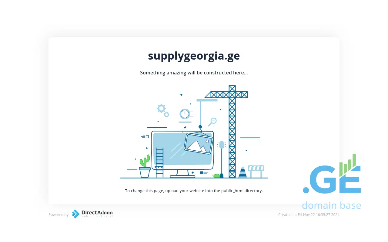 Screenshot of the site supplygeorgia.ge