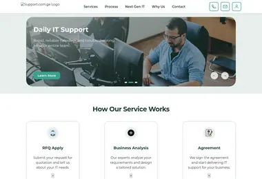 Скриншот support.com.ge