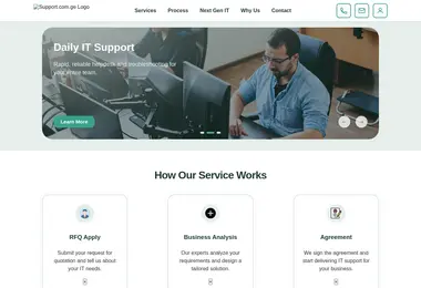 Скриншот support.com.ge