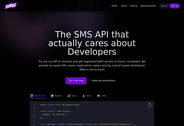 Screenshot of sur.ge