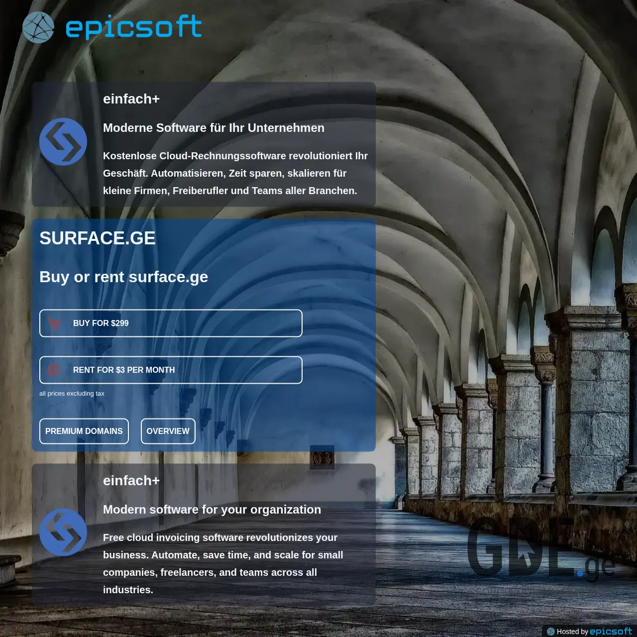 Screenshot of the site surface.ge at 2025-12-12