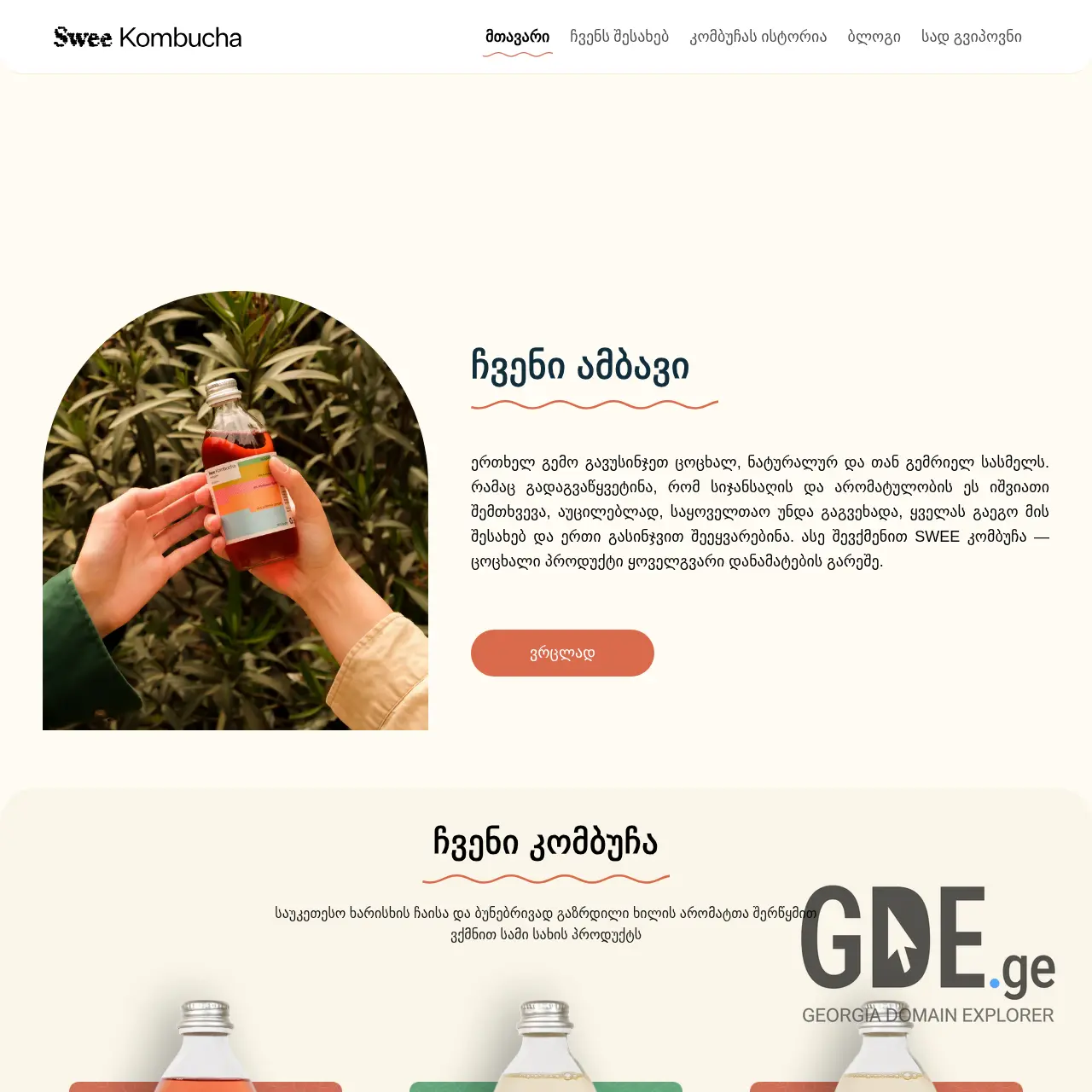 Screenshot of the site swee.ge at 2025-12-13