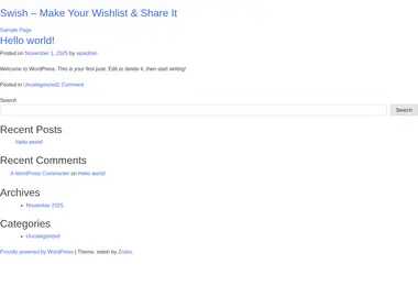 Screenshot of swish.ge