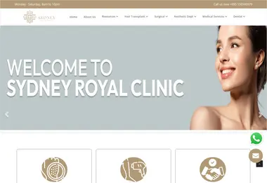 Screenshot of sydneyroyalclinic.ge