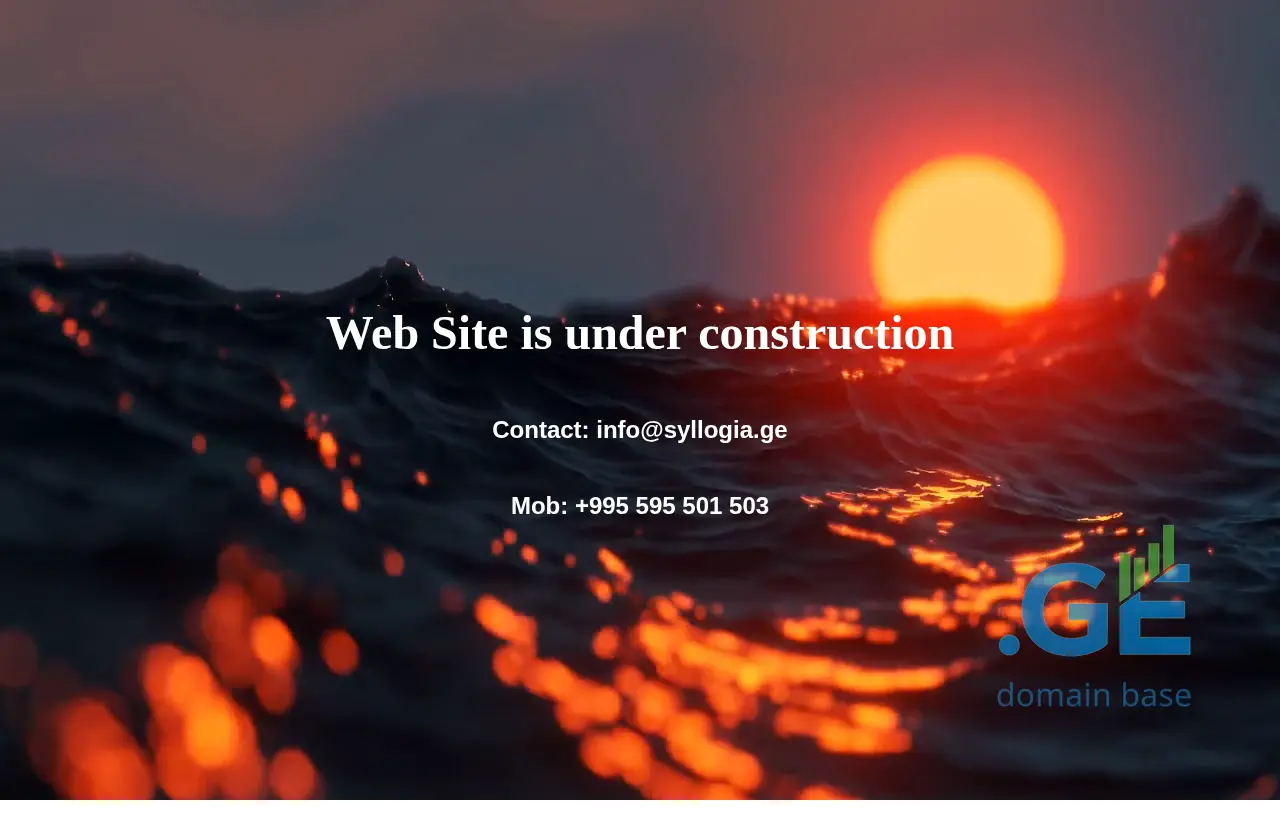 Screenshot of the site syllogia.ge