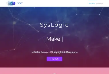 Screenshot of syslogic.ge