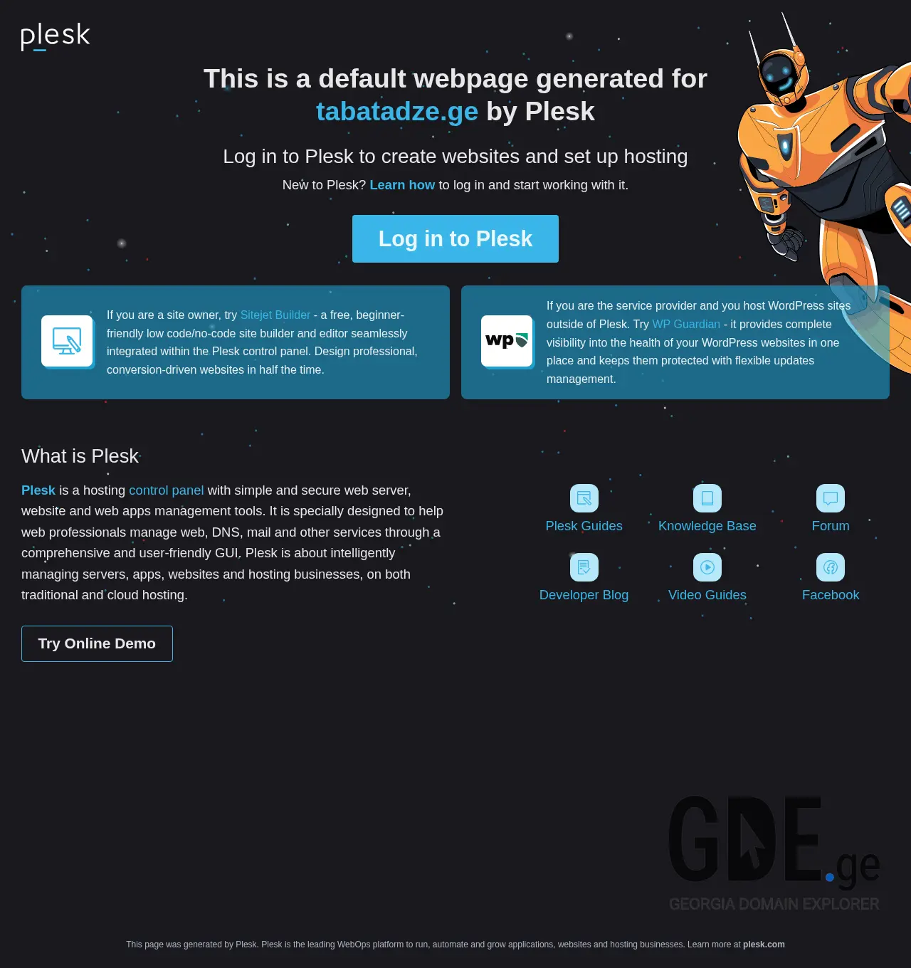 Screenshot of the site tabatadze.ge at 2025-12-03