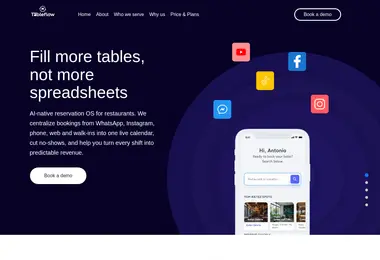 Screenshot of tableflow.ge