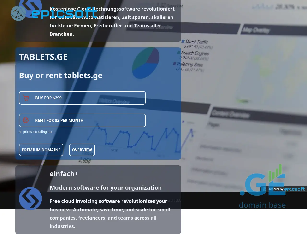 Screenshot of the site tablets.ge