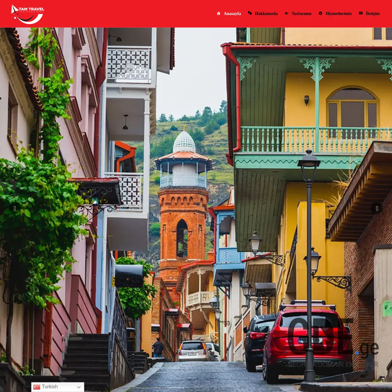 Screenshot of the site tamtravel.ge at 2025-12-13