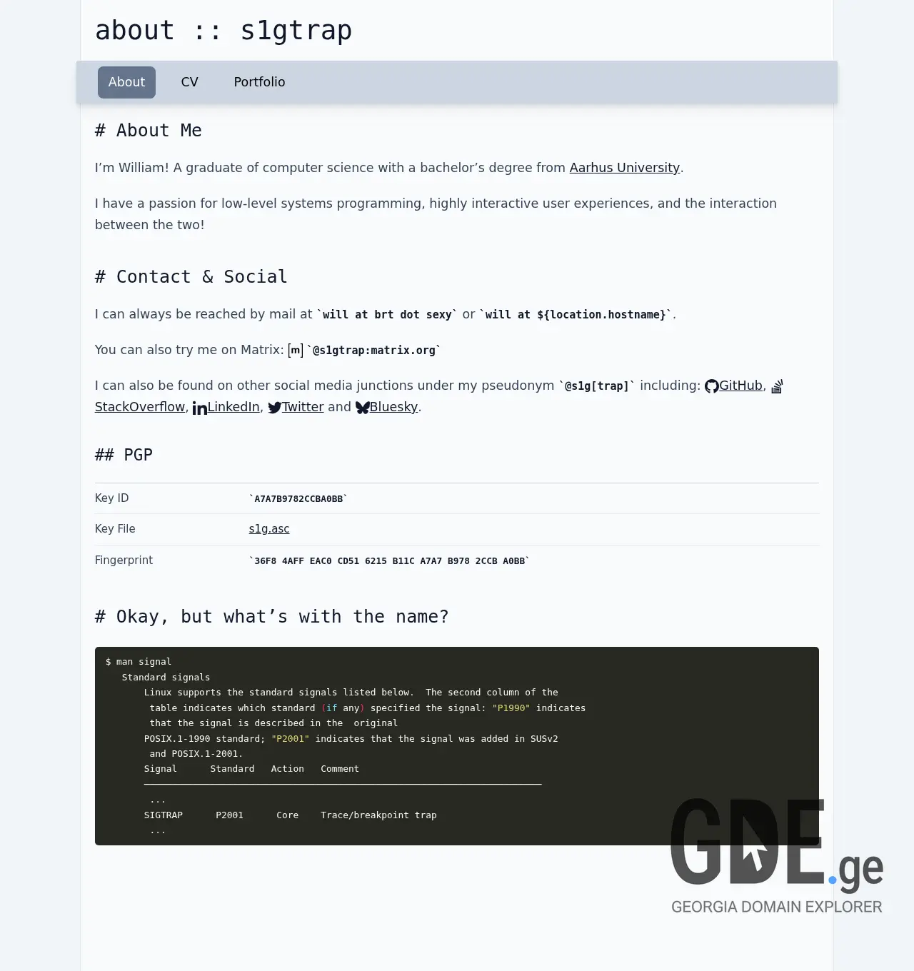 Screenshot of the site tan.ge at 2025-12-03