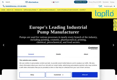 Screenshot of tapflo.ge