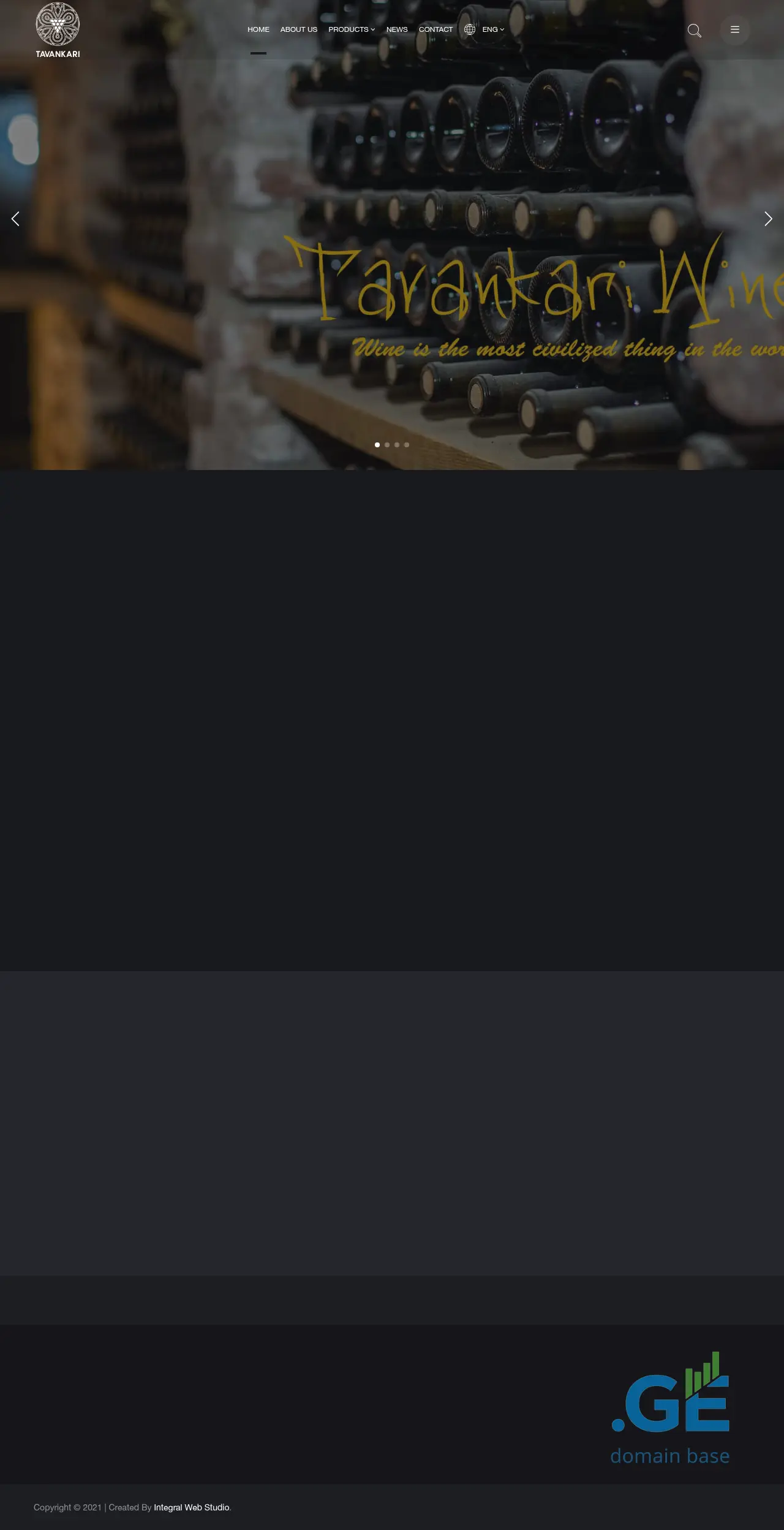 Screenshot of the site tavankari.ge