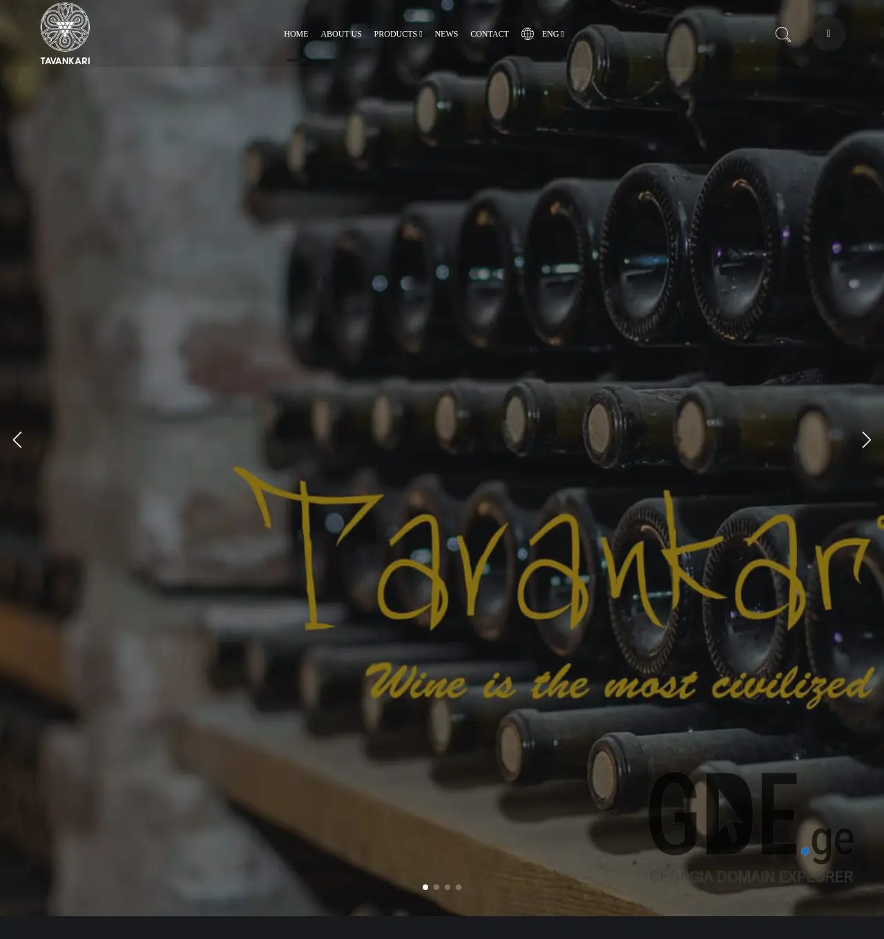 Screenshot of the site tavankari.ge at 2025-12-03