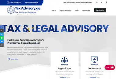 Screenshot of taxadvisory.ge