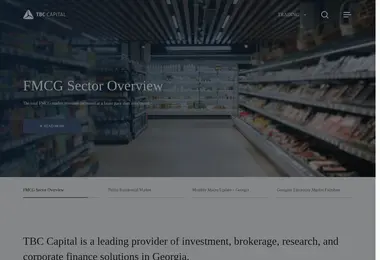 Screenshot of tbcresearch.ge