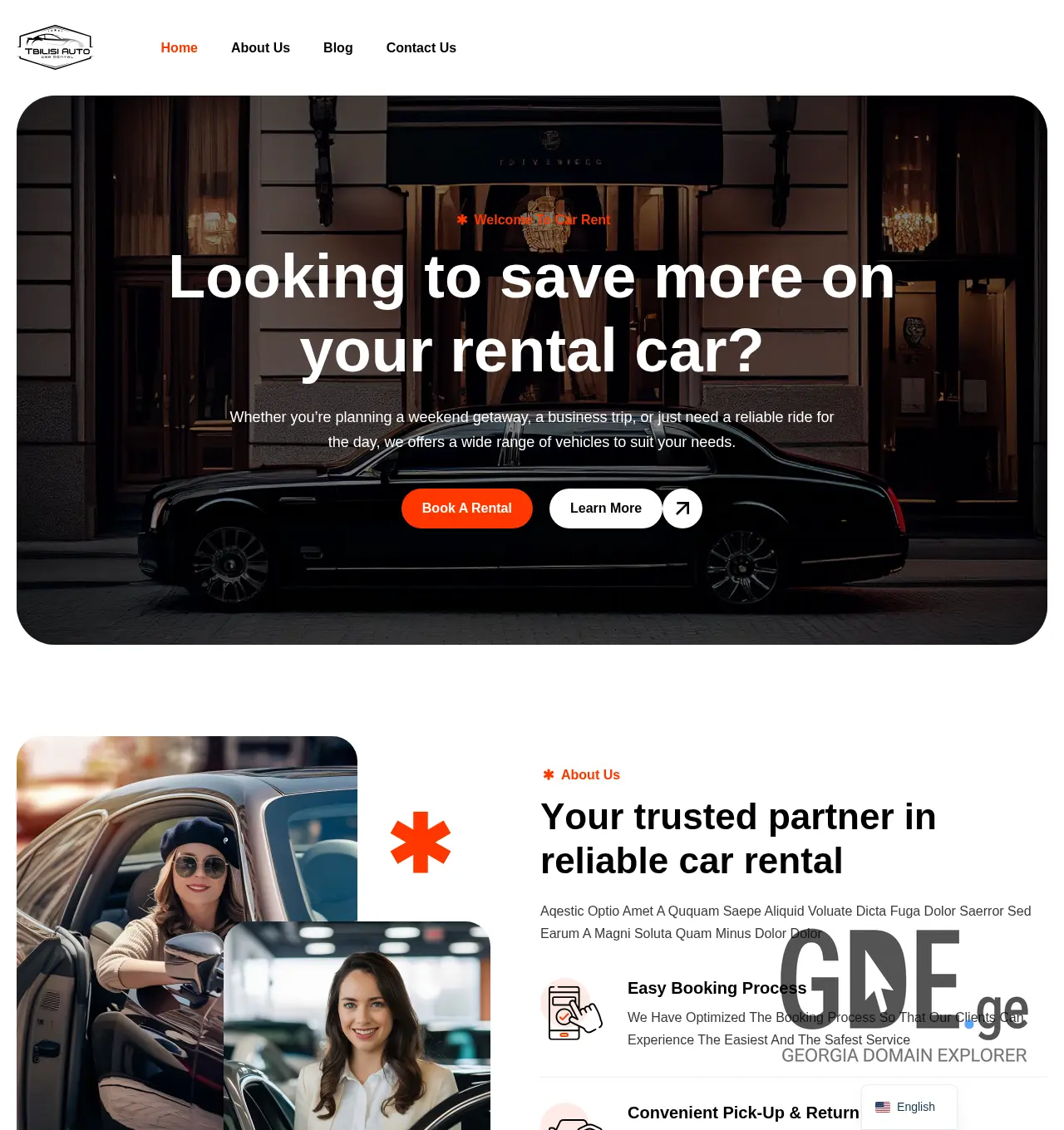 Screenshot of the site tbilisiauto.ge at 2025-12-04