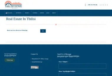 Screenshot of tbilisihome.ge
