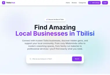 Screenshot of tbilisihub.ge