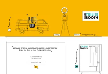 Screenshot of tbilisiphotobooth.ge