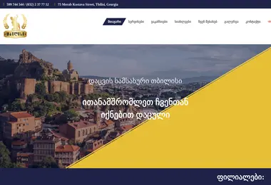 Screenshot of tbilisisecurity.ge