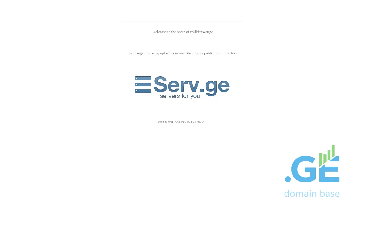 Screenshot of the site tbilisitower.ge
