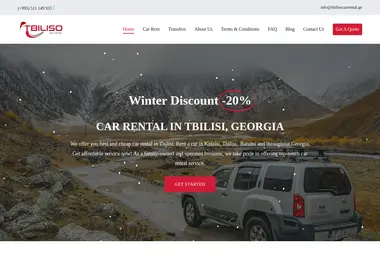 Скриншот tbilisocarrental.ge