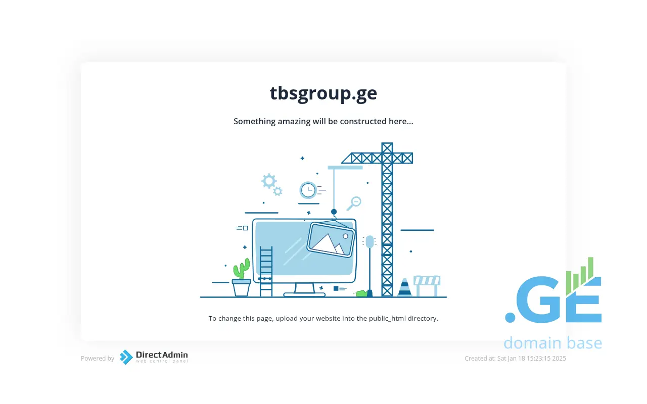 Screenshot of the site tbsgroup.ge