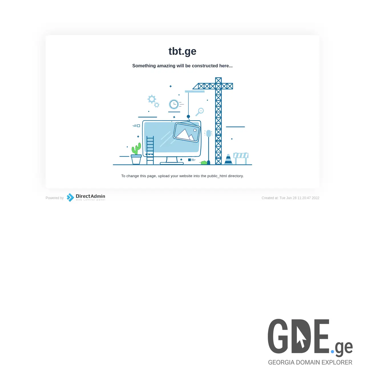 Screenshot of the site tbt.ge at 2025-12-01