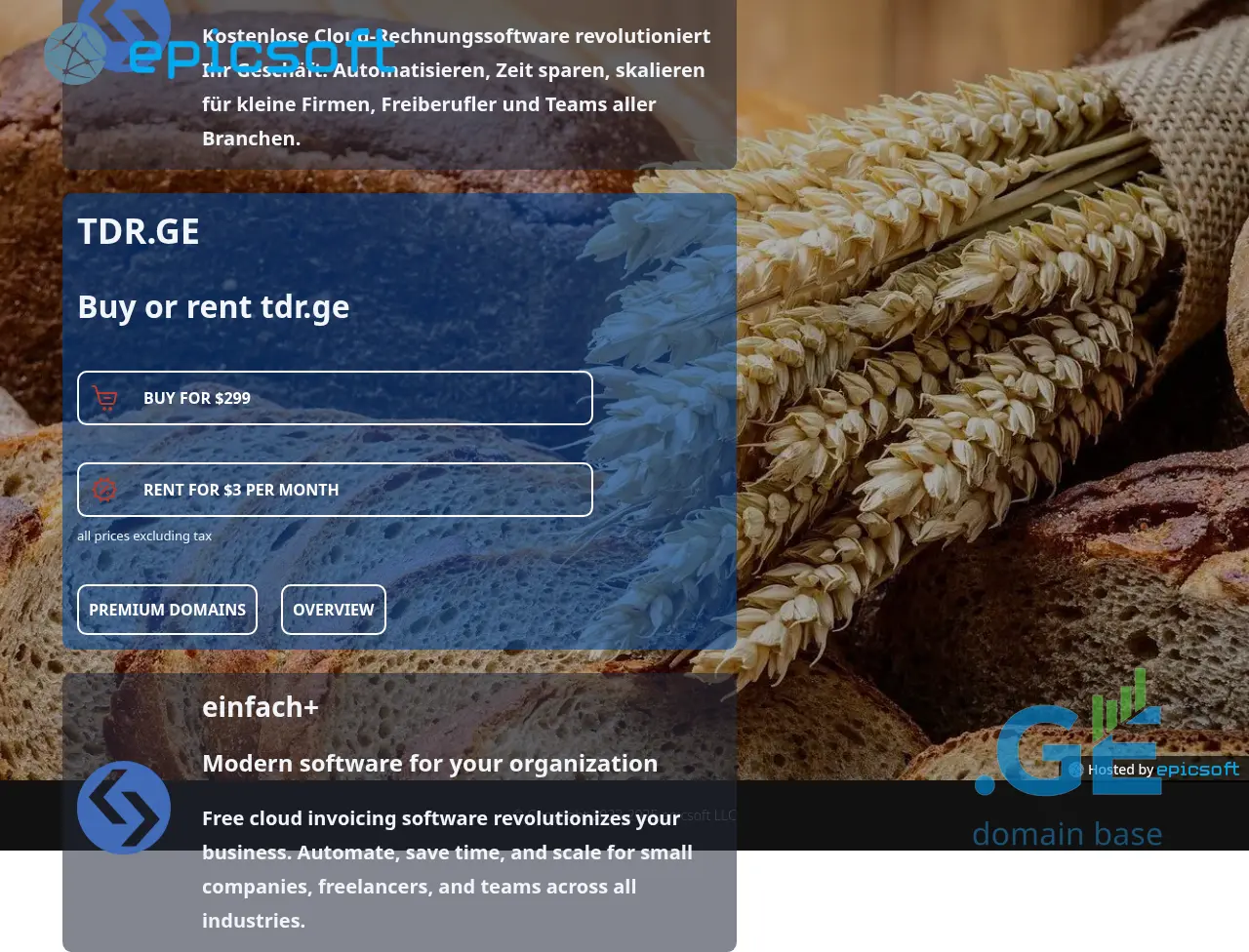 Screenshot of the site tdr.ge