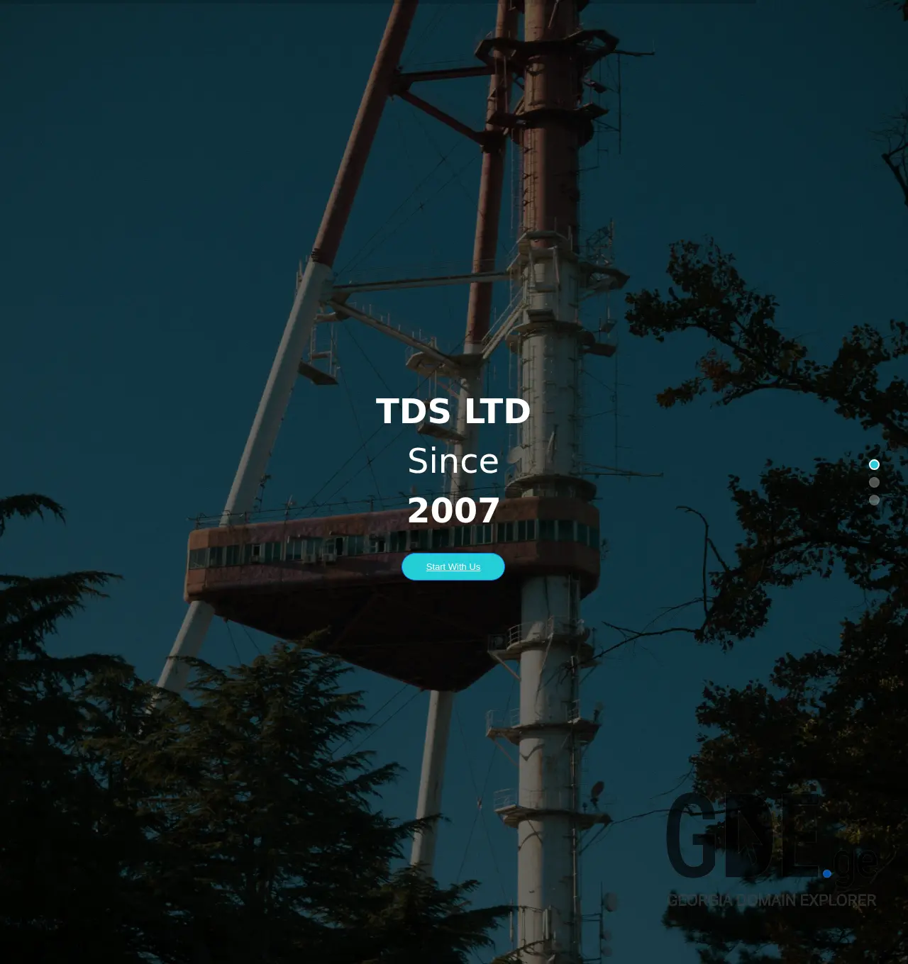 Screenshot of the site tdsltd.ge at 2025-12-03