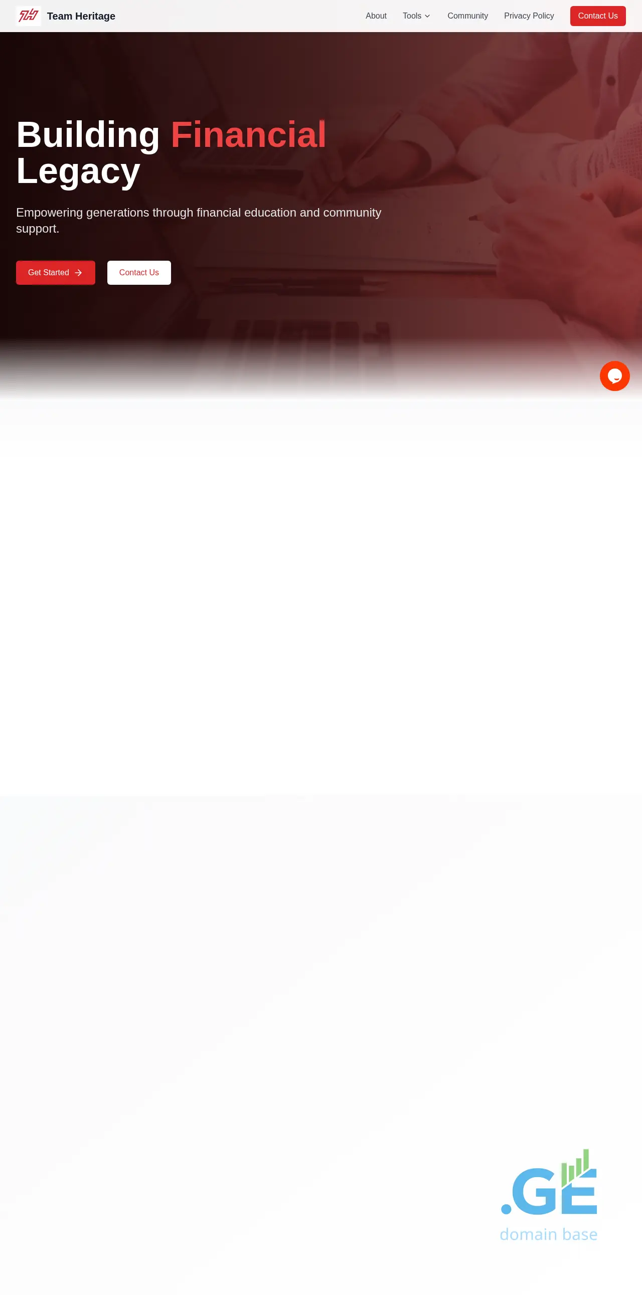 Screenshot of the site teamherita.ge