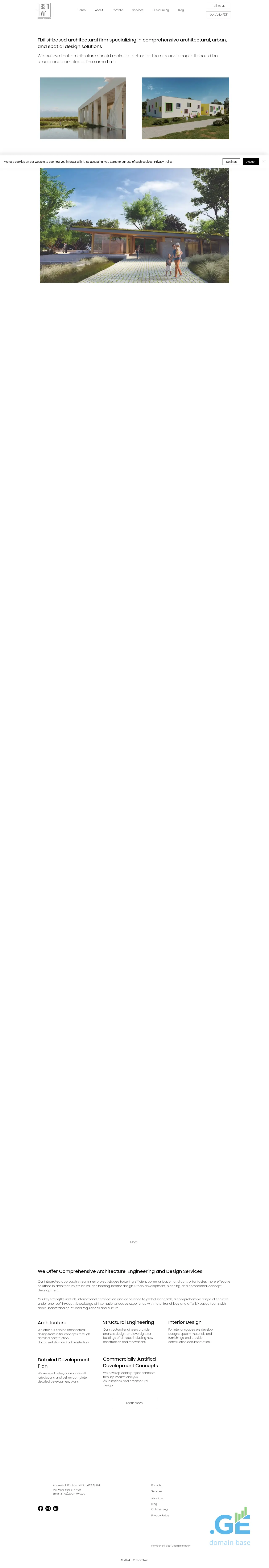 Screenshot of the site teamtwo.ge at 2025-09-18