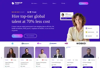 Скриншот teamup.ge