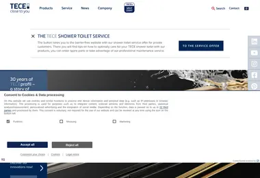 Screenshot of tece.ge