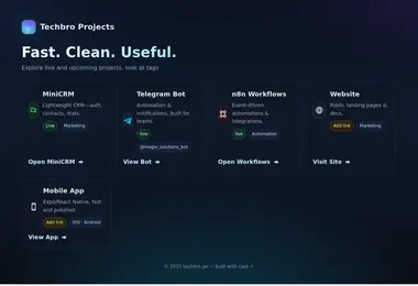 Screenshot of techbro.ge