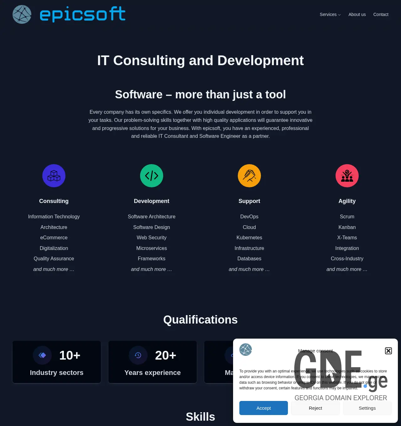 Screenshot of the site techlab.ge at 2025-12-03