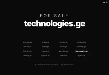 Screenshot of technologies.ge