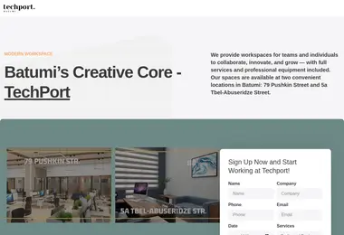 Screenshot of techport.ge