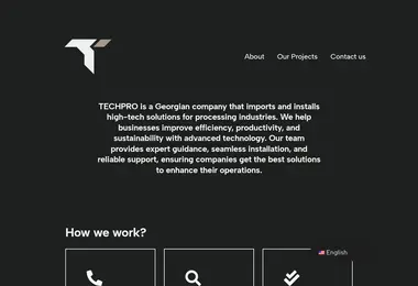 Screenshot of techpro.ge