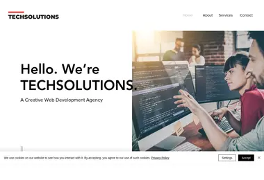 Screenshot of techsolutions.ge