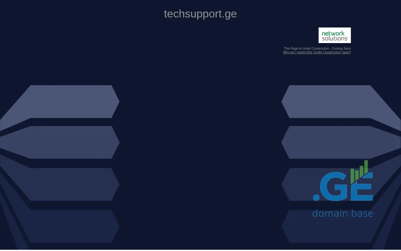 Screenshot of the site techsupport.ge