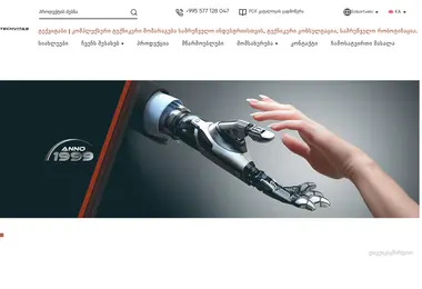 Screenshot of techvitas.ge