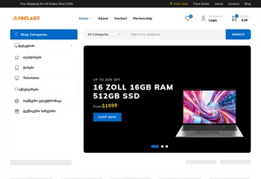 Screenshot of teclast.ge