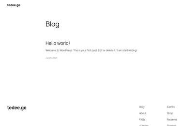 Screenshot of tedee.ge