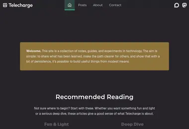 Screenshot of telechar.ge