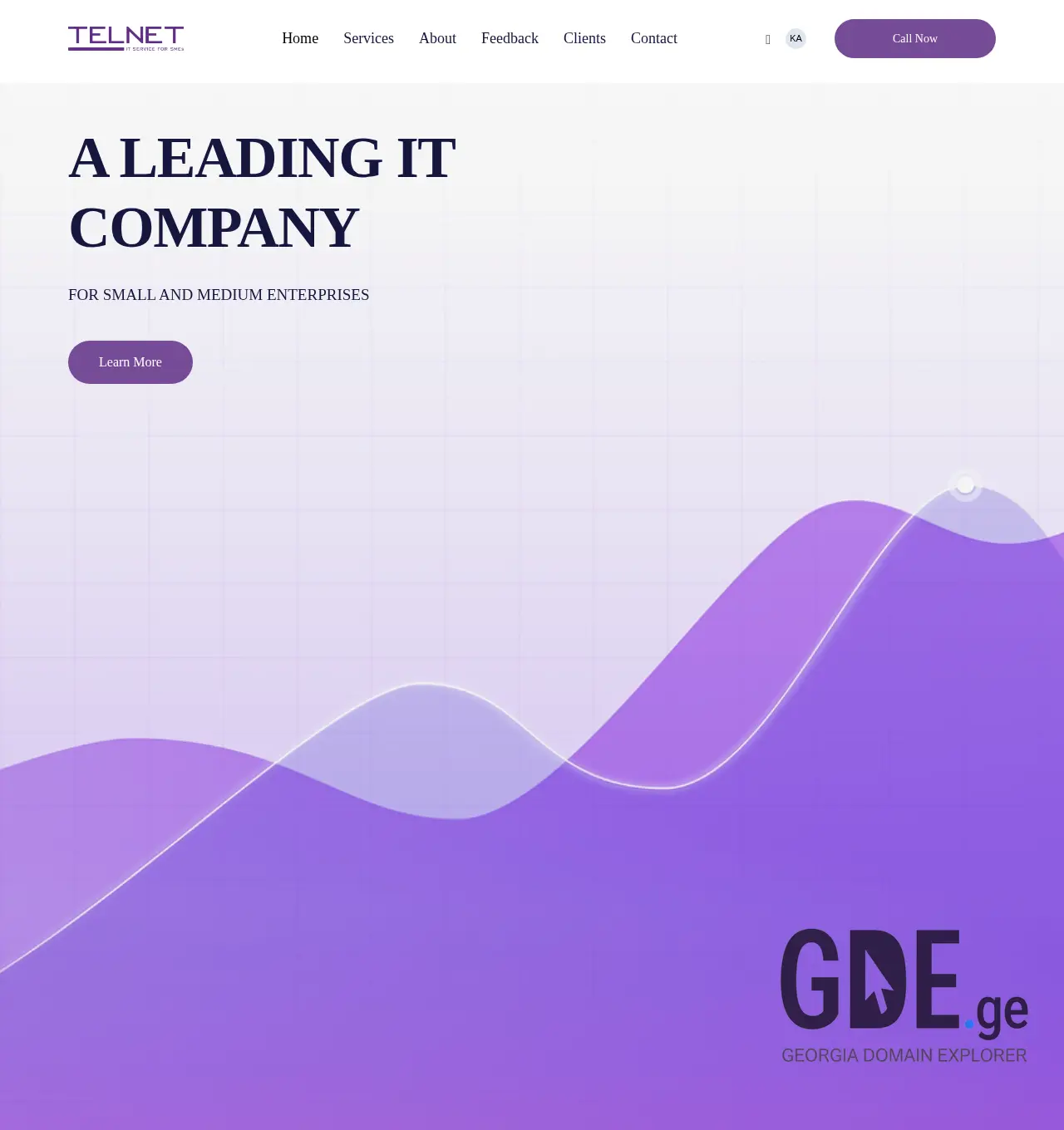 Screenshot of the site telnet.ge at 2025-12-03